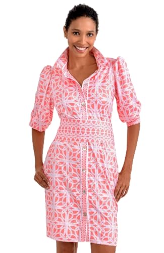 Gretchen Scott Designer Mujer - Vestido Swagger - Ring Toss, Melon, Medium: compre en línea al mejor precio