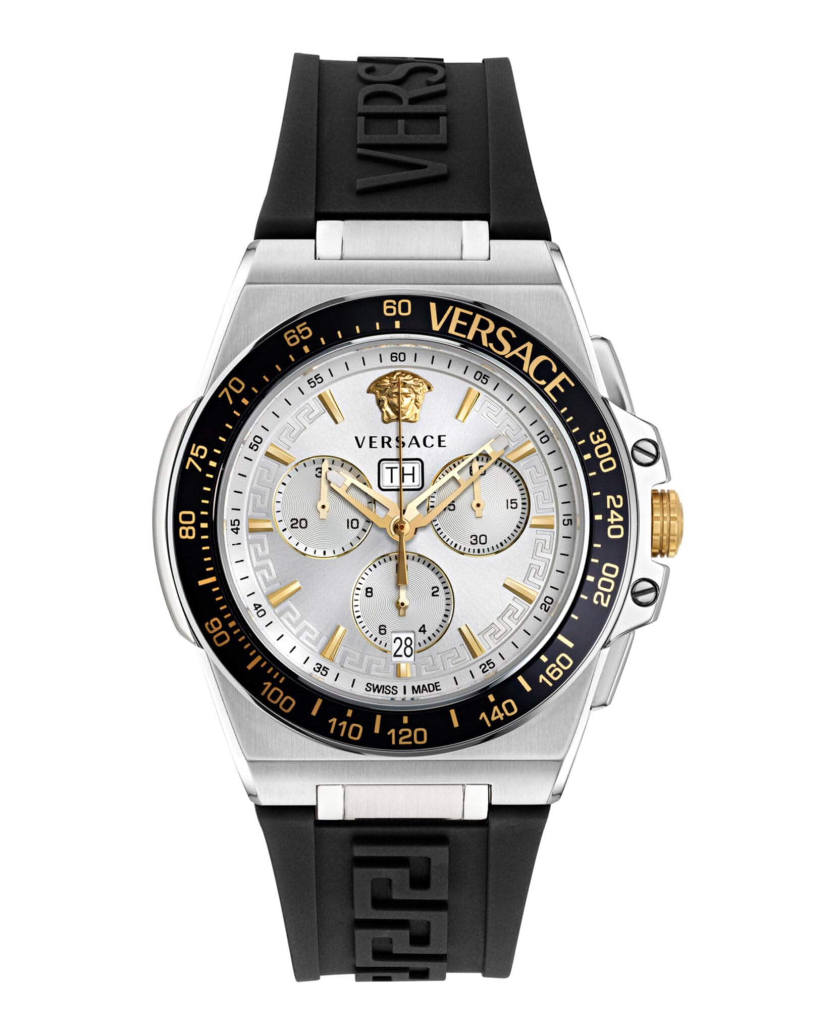 Reloj Versace Hombre Cronógrafo de Cuarzo Suizo con Correa de Silicona VE7H00123: Compra Online al Mejor Precio i