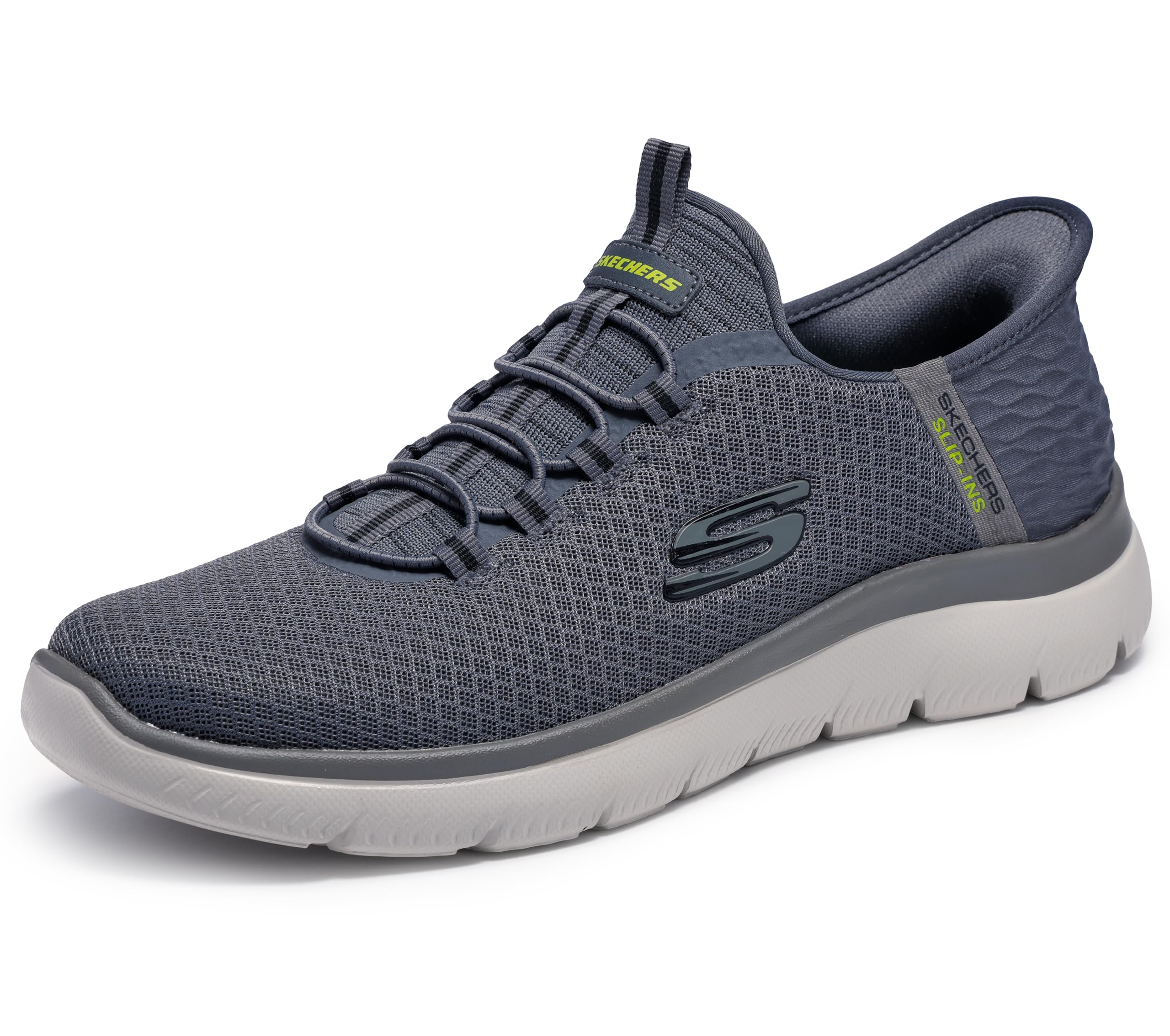 Amazon.com | Skechers Summits High Range - Zapatillas sin cordones para hombre, color carbón, 10,5 de ancho | Fas