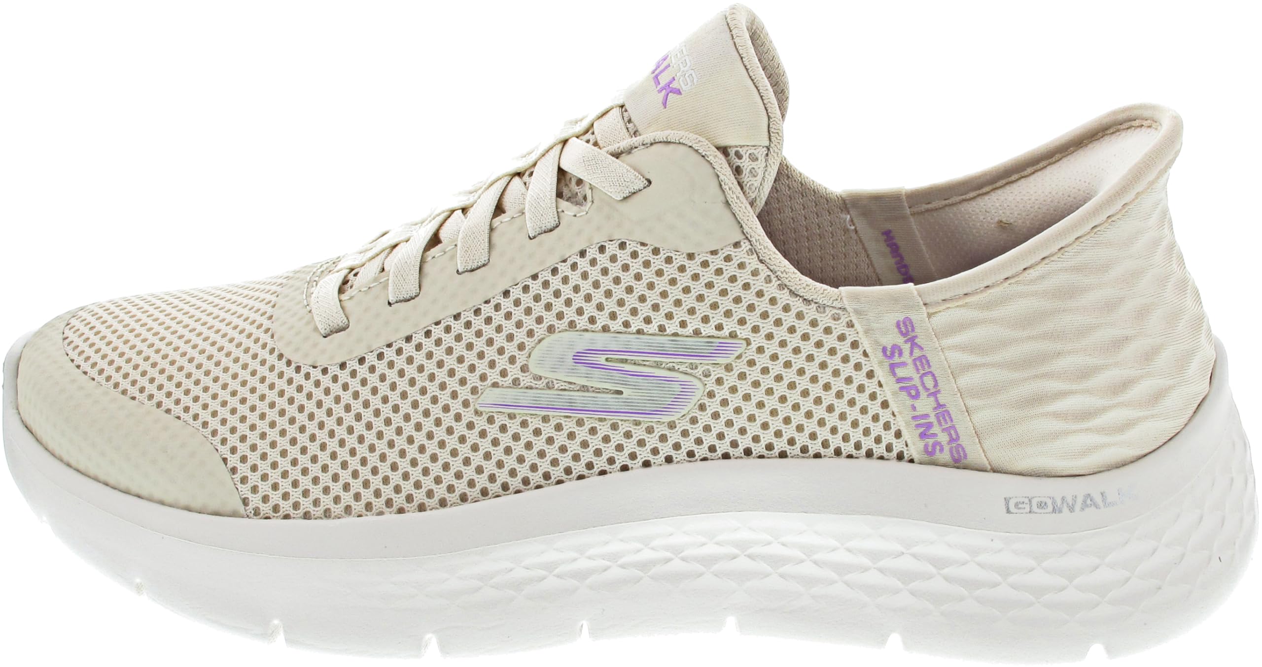Amazon.com | Skechers Go Walk Flex Hands Free Slip-Ins, Zapatillas Grand Entry para Mujer, Blanco Roto, 10