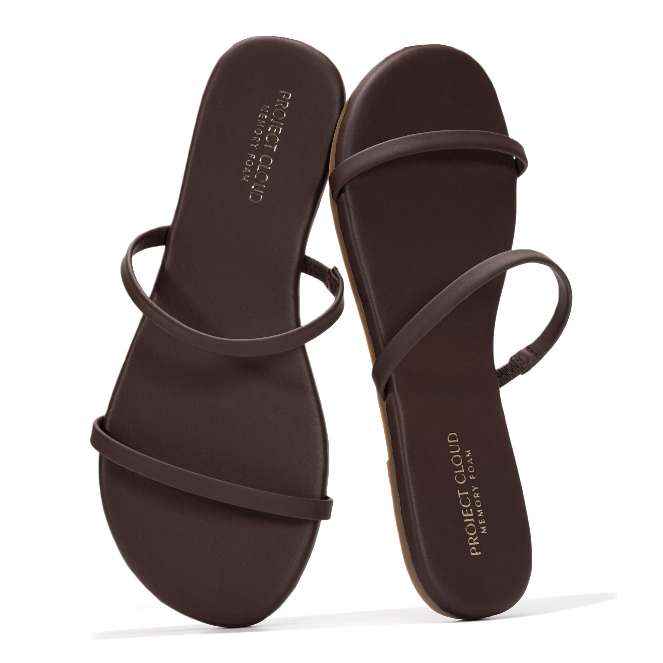 Amazon.com | Sandalias de Verano Project Cloud para Mujer 2026 - Plantilla Memory Foam y Piel Ecológica
