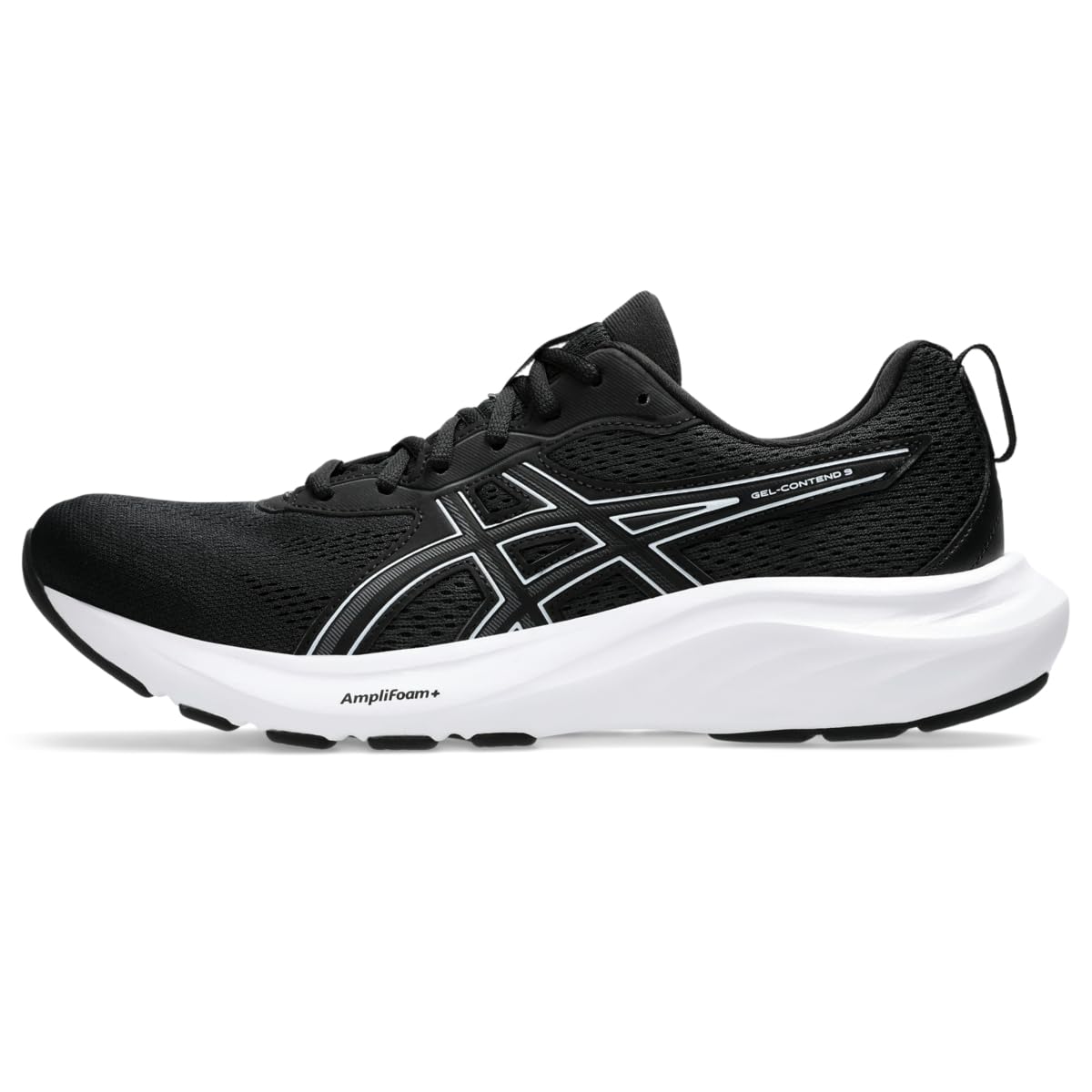 Amazon.com | Zapatillas para correr ASICS Gel-Contend 9 para hombre, 10.5, negro/blanco | Correr en carretera